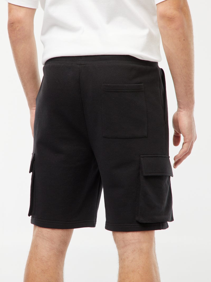 Short de chándal ligero multibolsillos negro - Kiabi