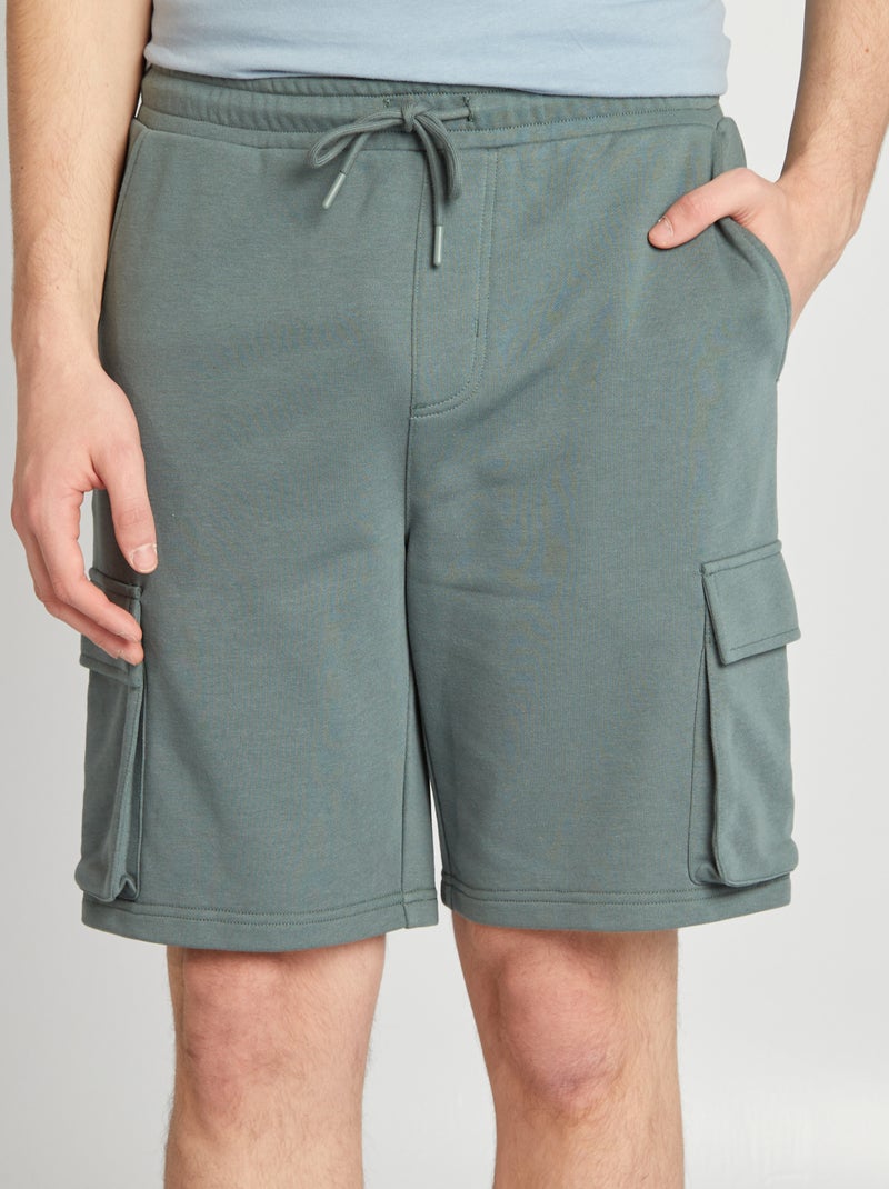 Short de chándal ligero multibolsillos VERDE - Kiabi