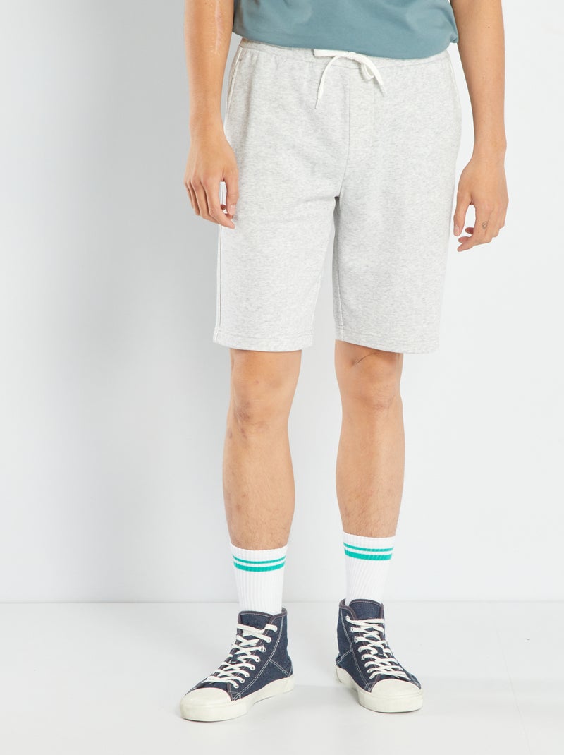 Short de chándal liso GRIS - Kiabi