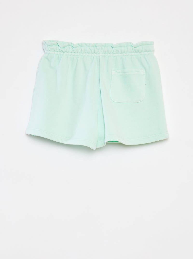 Short de chándal liso VERDE - Kiabi