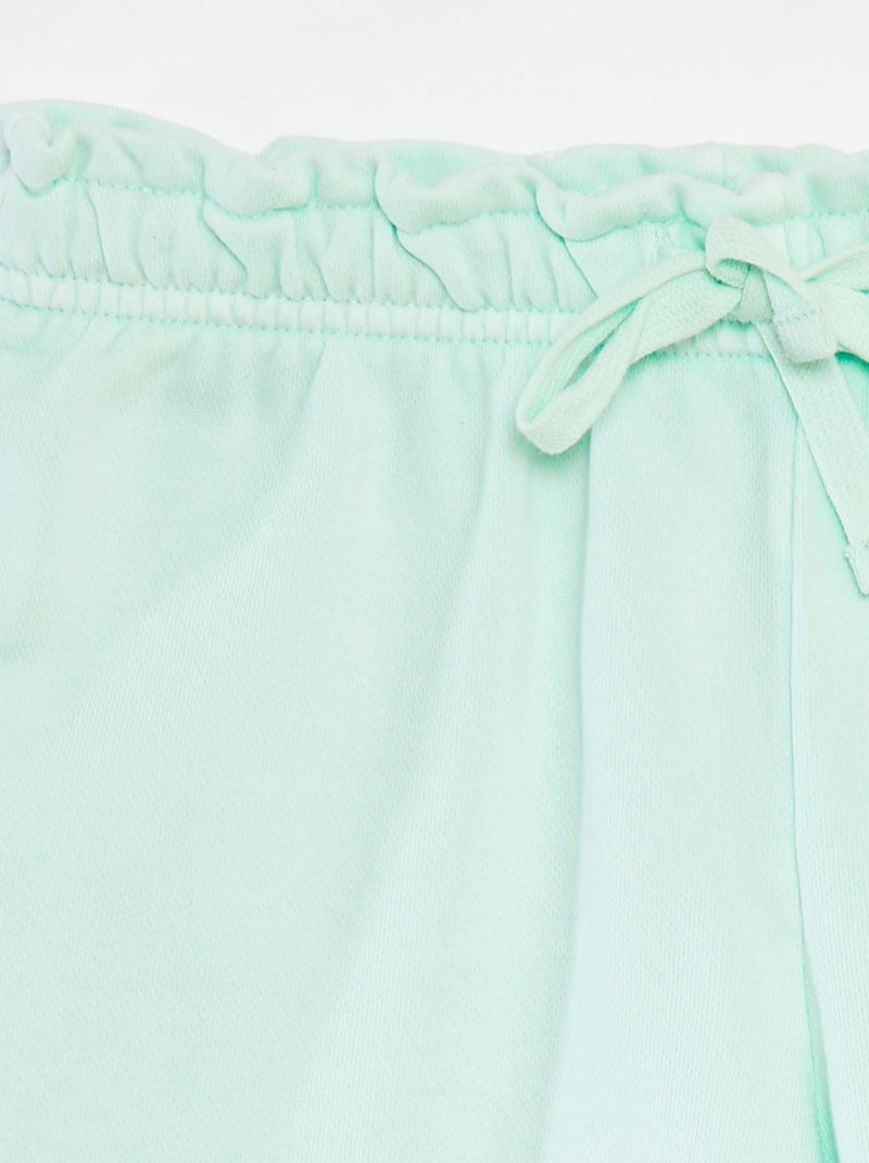 Short de chándal liso VERDE - Kiabi