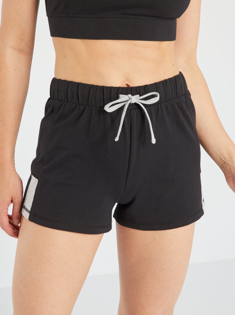 Short de chándal negro - Kiabi