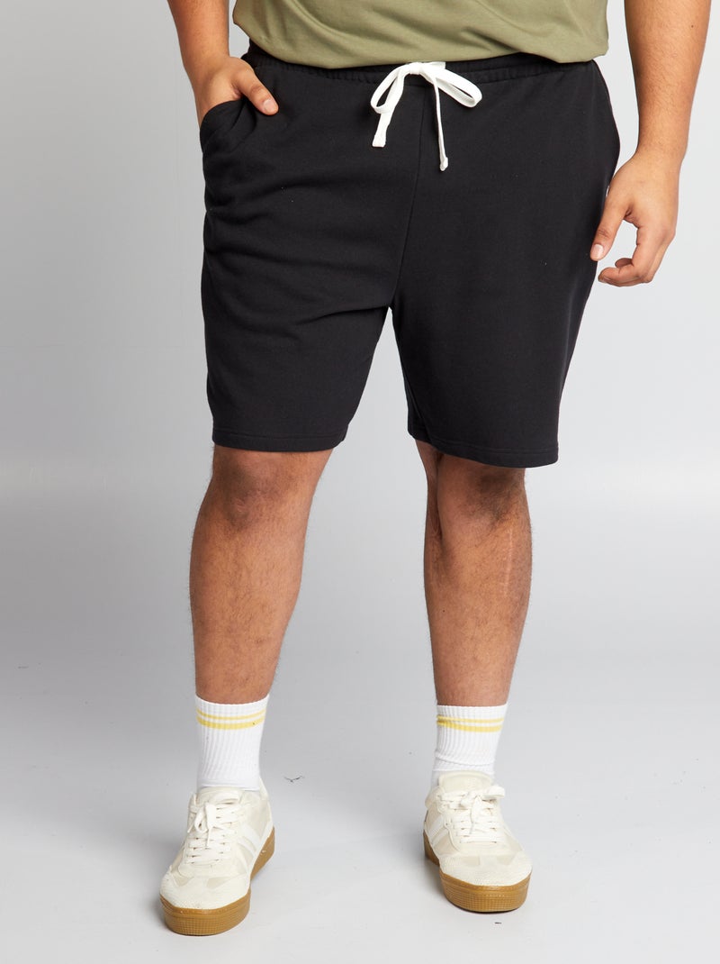 Short de chándal negro - Kiabi