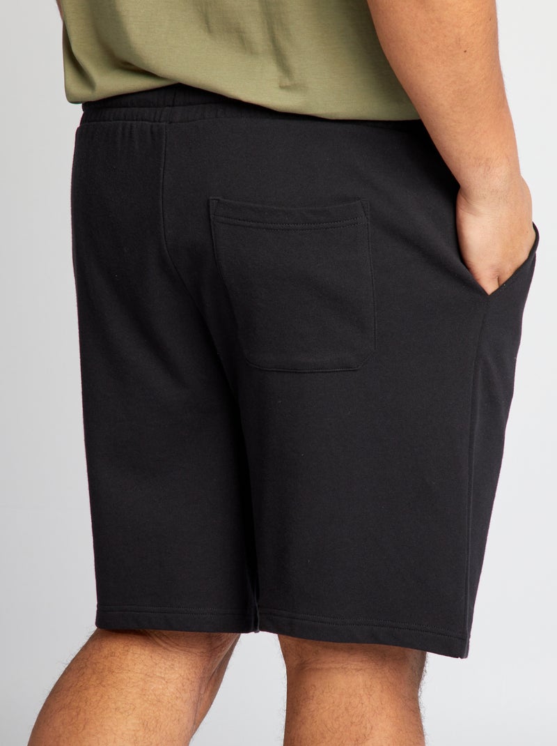 Short de chándal negro - Kiabi