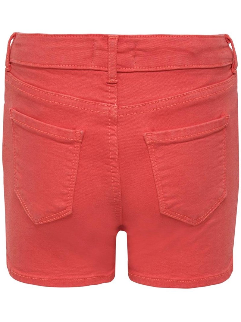 Short de color para niña kids only Rojo - Kiabi