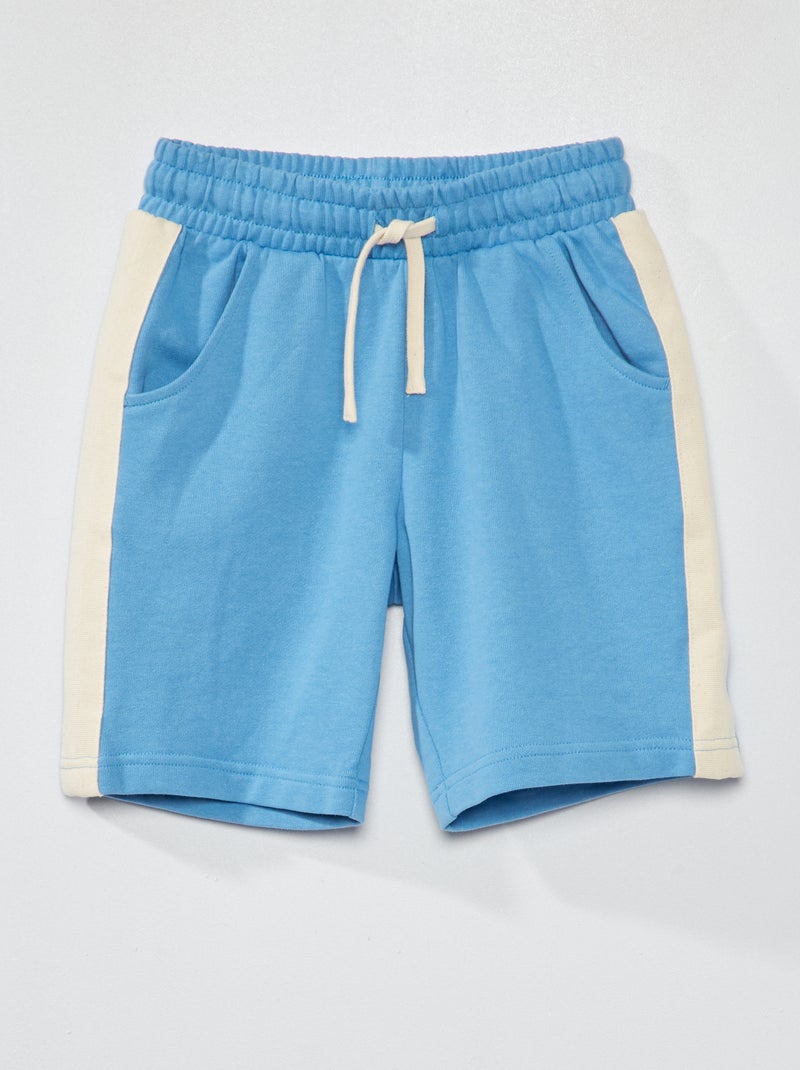Short de deporte con bandas en los laterales AZUL - Kiabi