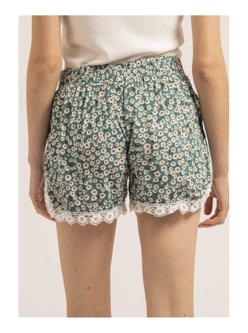 Short de encaje XIAME Verde - Kiabi