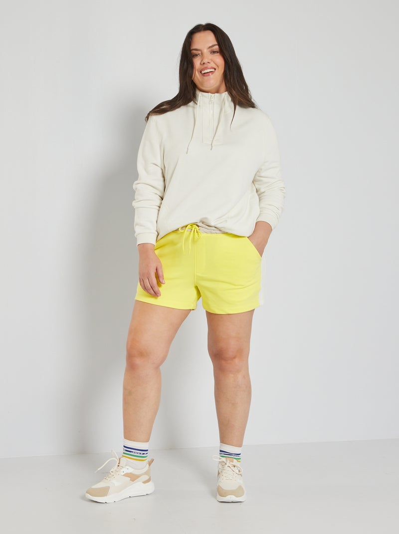 Short de felpa amarillo - Kiabi