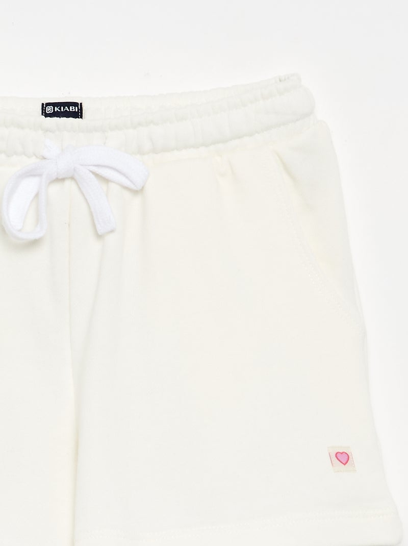 Short de felpa con bolsillos Rosa - Kiabi