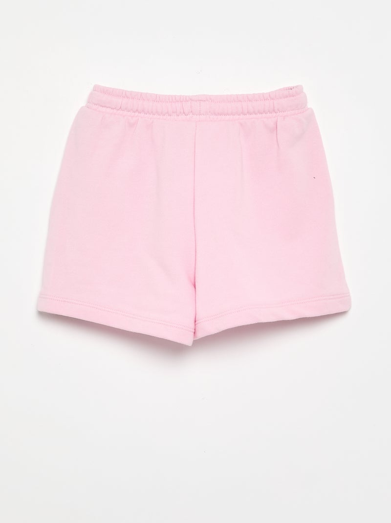 Short de felpa con bolsillos Rosa - Kiabi