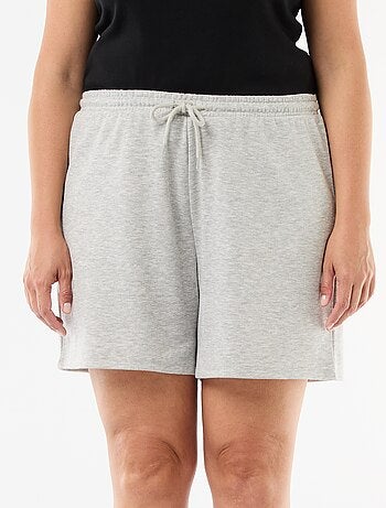 Short de felpa ligera liso