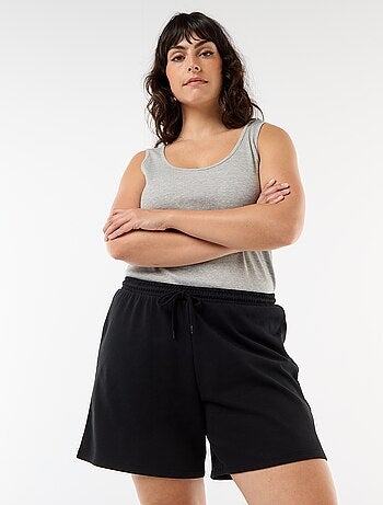 Short de felpa ligera liso