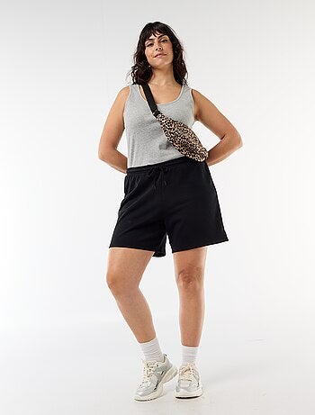 Short de felpa ligera liso