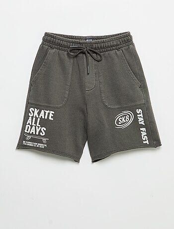 Short de felpa ligero estampado