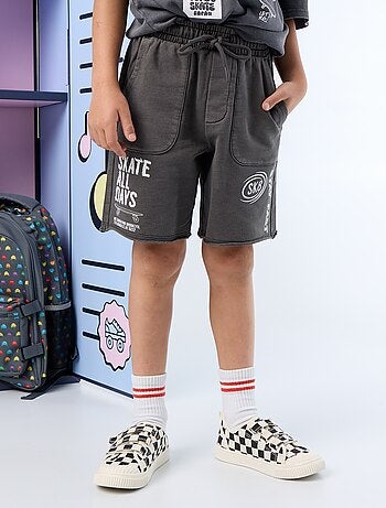 Short de felpa ligero estampado