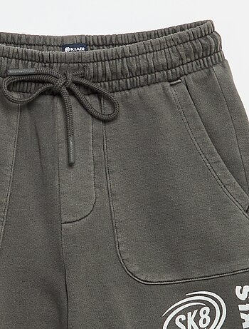 Short de felpa ligero estampado