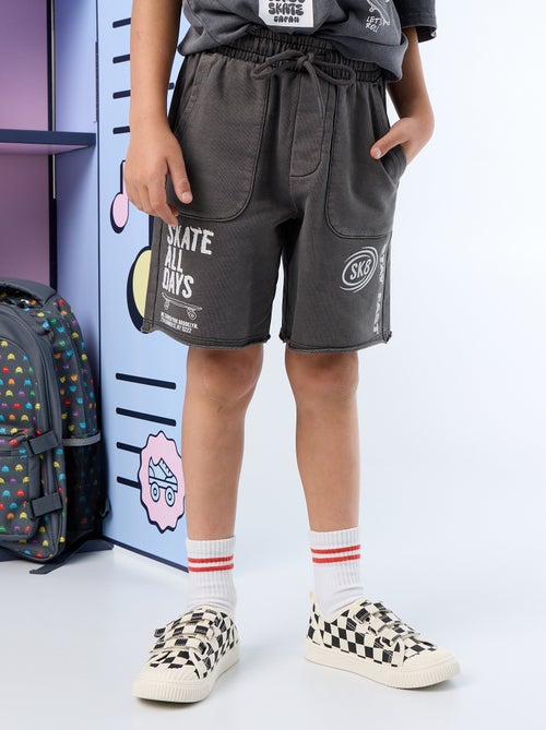 Short de felpa ligero estampado - Kiabi
