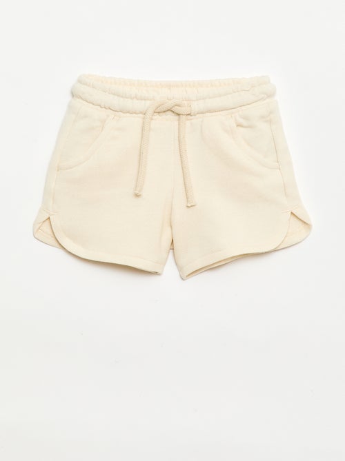 Short de felpa ligero liso - Kiabi