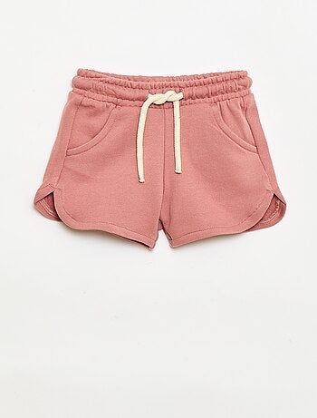 Short de felpa ligero liso