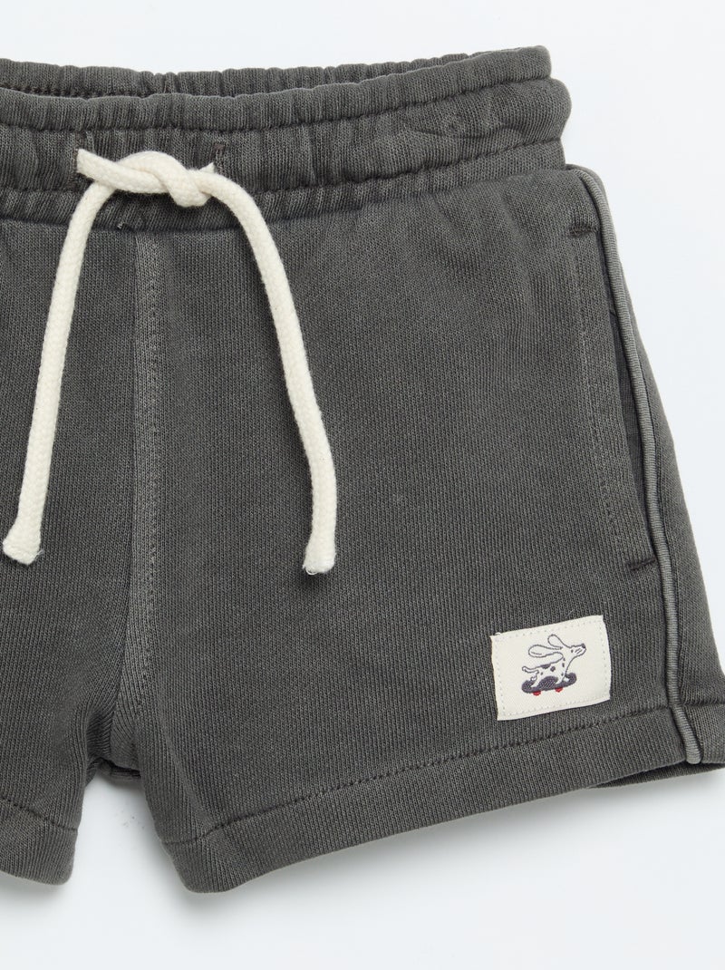 Short de felpa sin cepillar Blanco - Kiabi