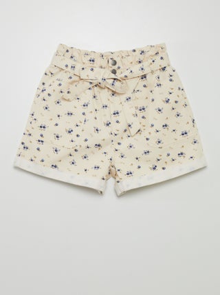 Short de flores paper bag 'JDY'