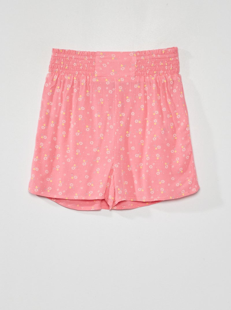 Short de flores ROSA - Kiabi