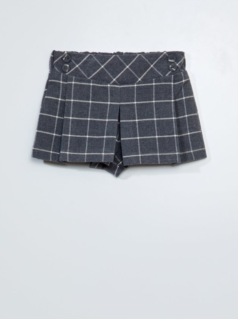 Short de franela GRIS - Kiabi