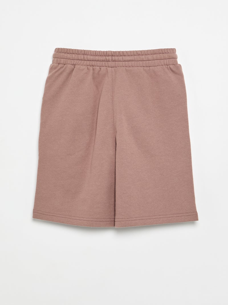 Short de French Terry Marron - Kiabi