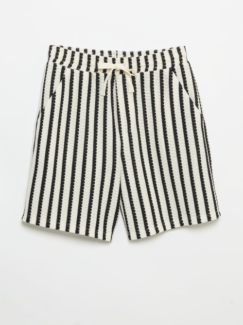 Short de ganchillo a rayas - Kiabi