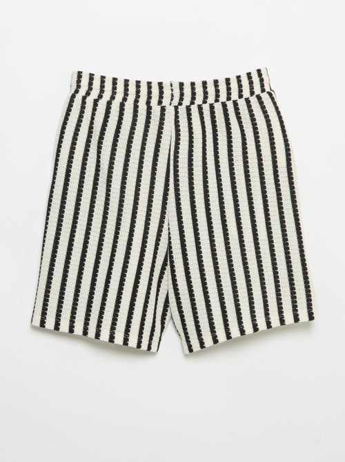 Short de ganchillo a rayas - Kiabi