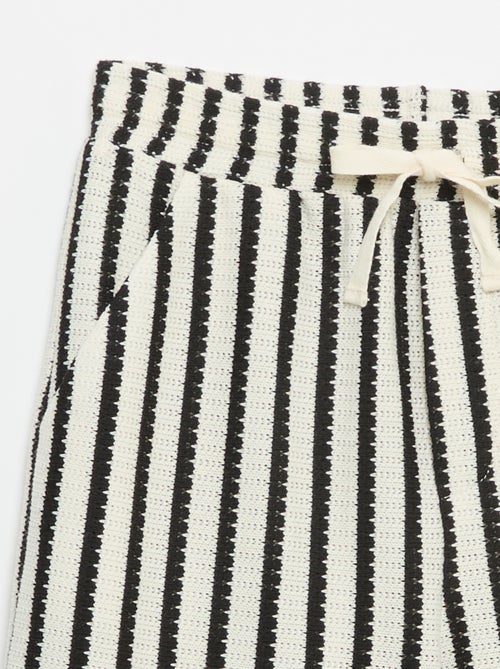 Short de ganchillo a rayas - Kiabi