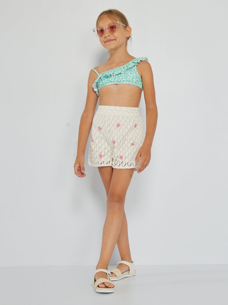 Short de ganchillo BLANCO - Kiabi