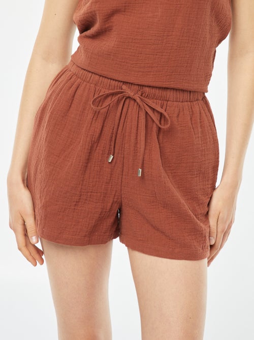 Short de gasa de algodón - Kiabi