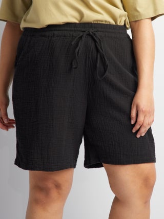 Short de gasa de algodón 'Only Carmakoma'