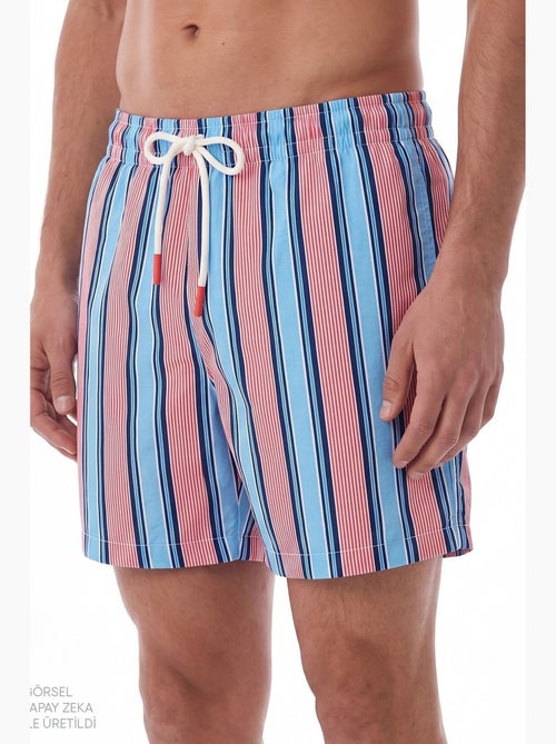 Short de hombre a rayas deep sea penti - Kiabi Short de hombre a rayas deep sea penti - Kiabi