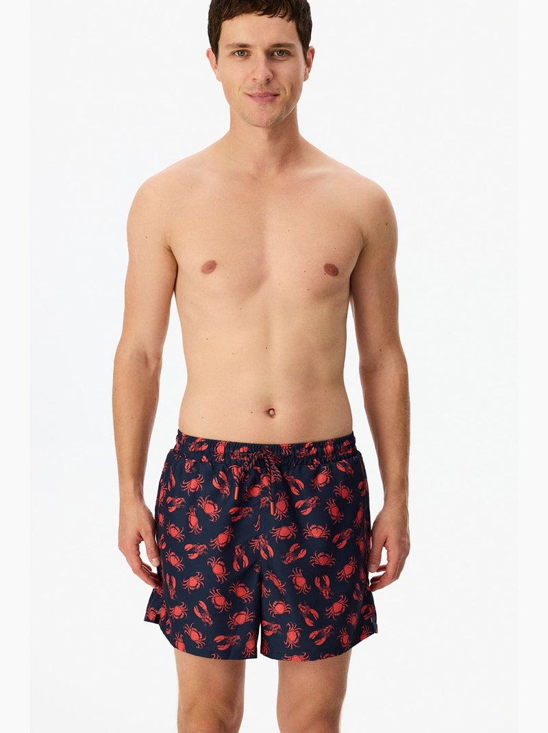 Short de hombre deep octopus penti Azul Rojo - Kiabi