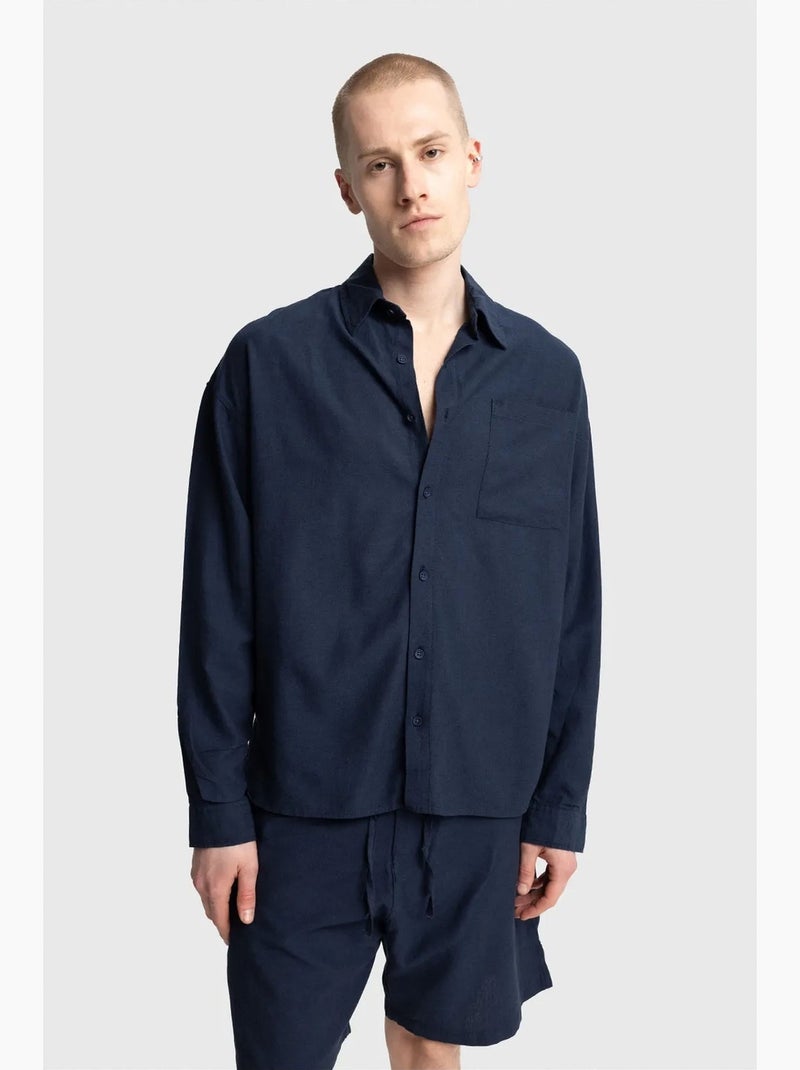 Short de hombre recto giesto Azul marino - Kiabi