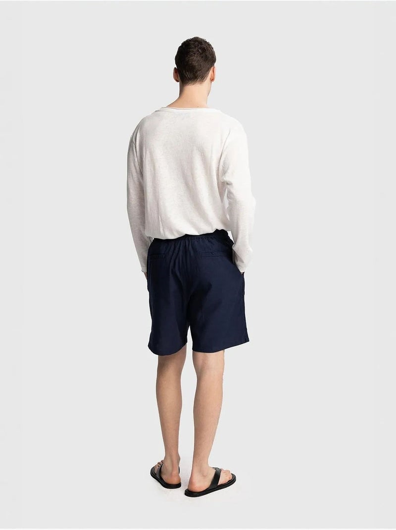 Short de hombre recto giesto Azul marino - Kiabi