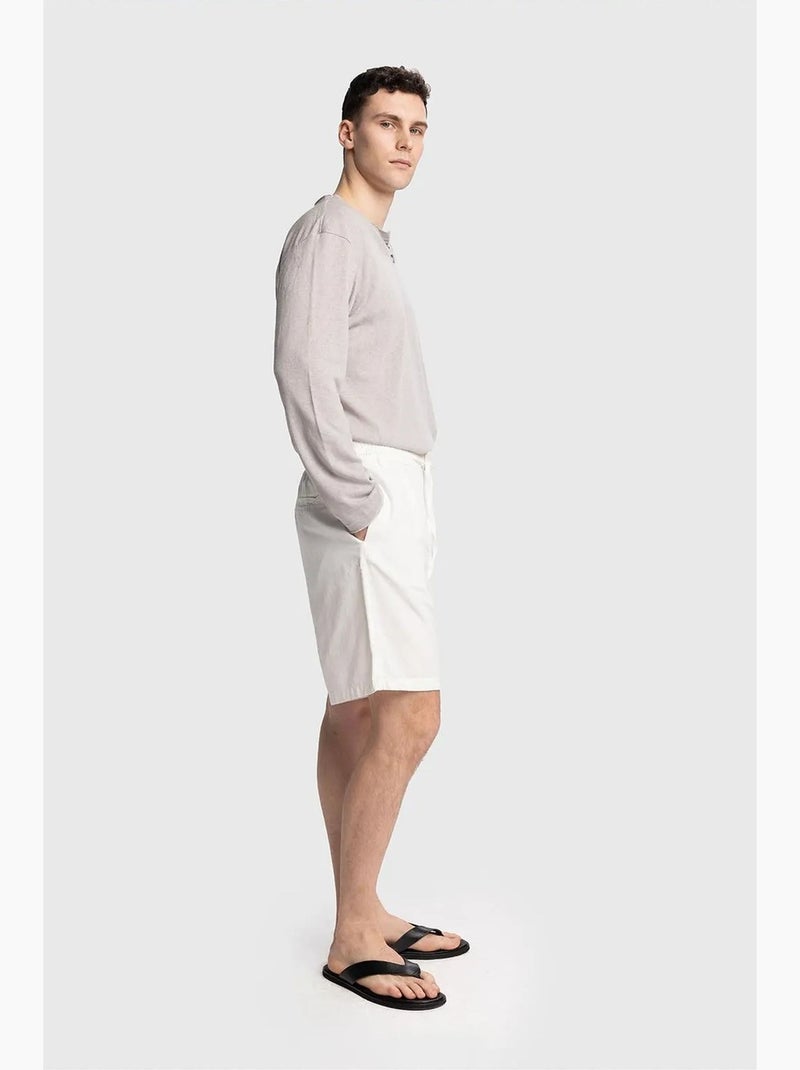 Short de hombre recto giesto Blanco - Kiabi