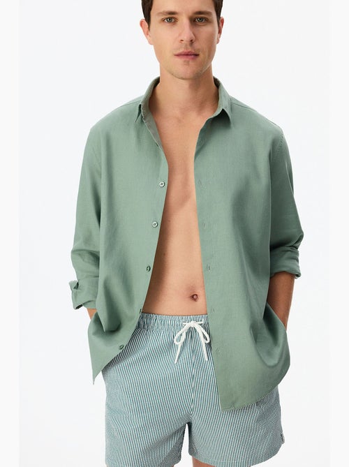 Short de hombre retro tissue penti - Kiabi Short de hombre retro tissue penti - Kiabi