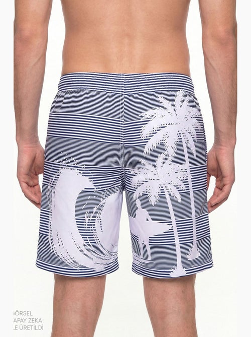 Short de hombre surf revival a rayas penti - Kiabi Short de hombre surf revival a rayas penti - Kiabi
