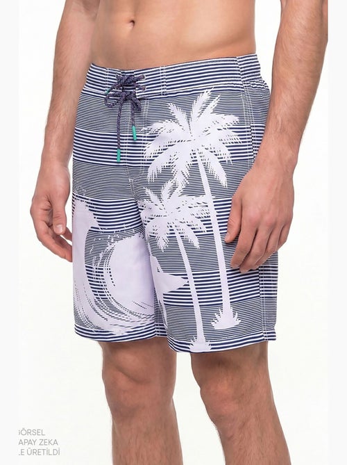 Short de hombre surf revival a rayas penti - Kiabi Short de hombre surf revival a rayas penti - Kiabi