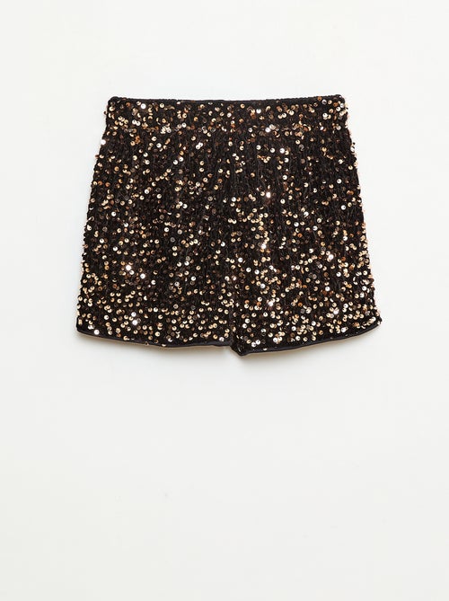 Short de lentejuelas liso - Kiabi