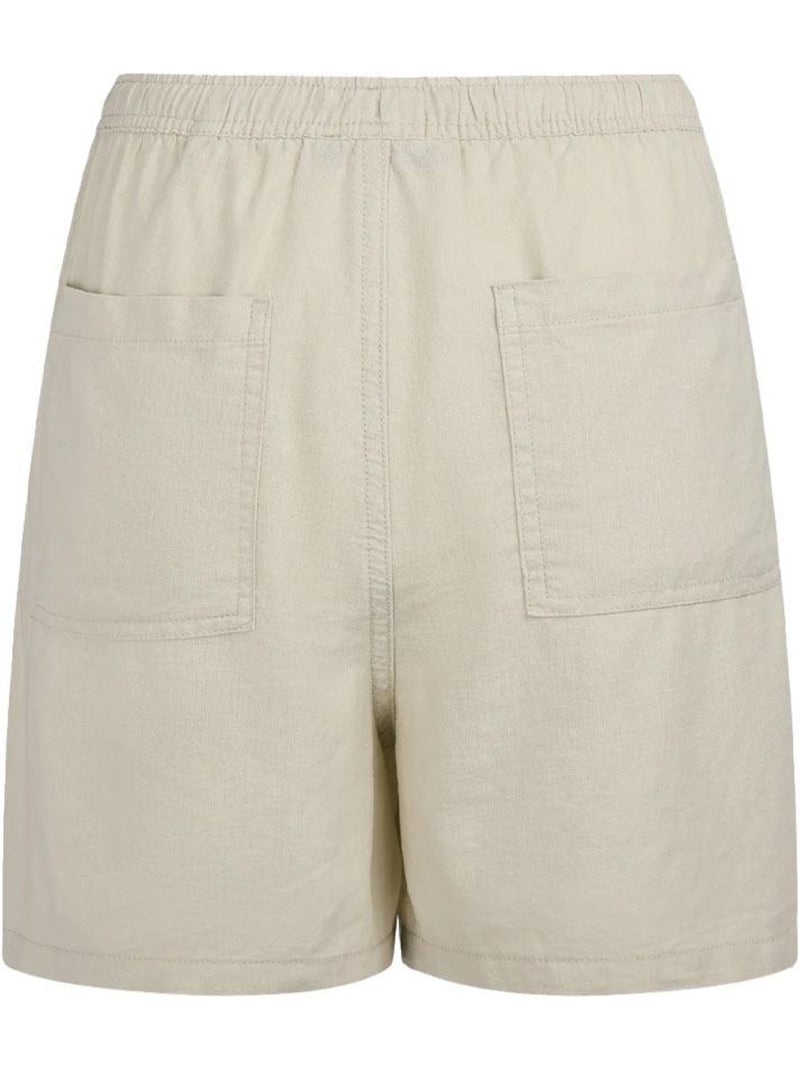 Short de lino para mujer teddy smith Beige - Kiabi