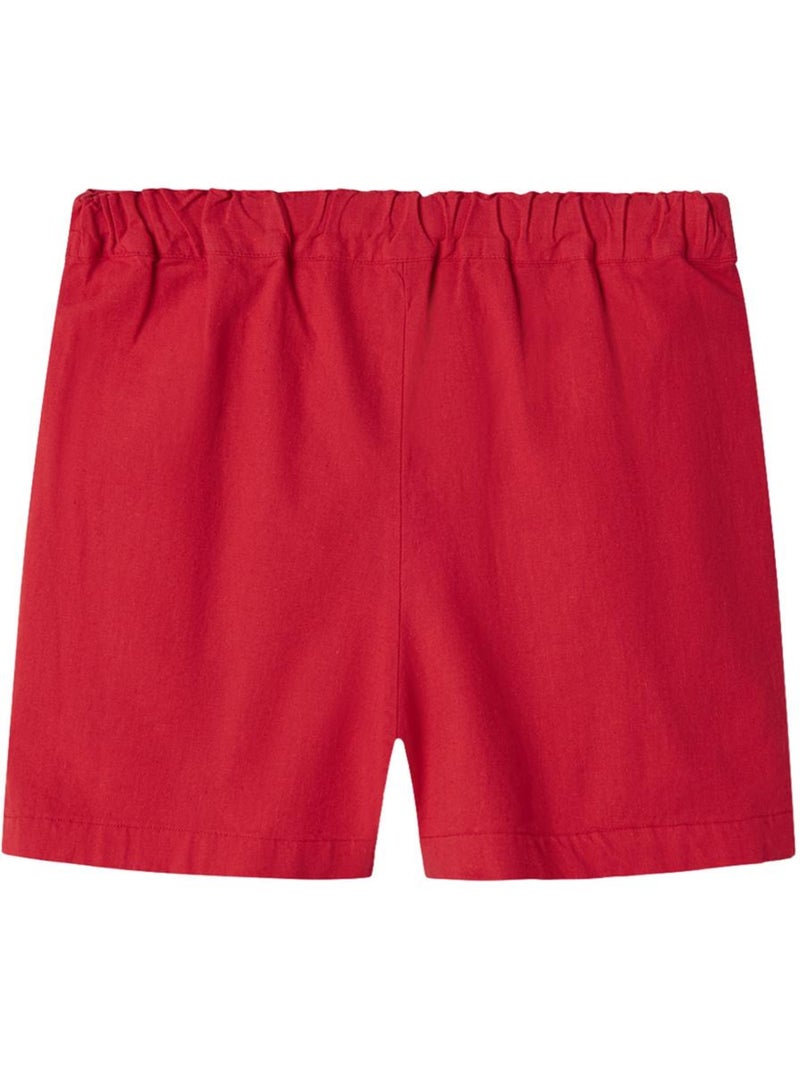 Short de lino para niña name it Rojo - Kiabi