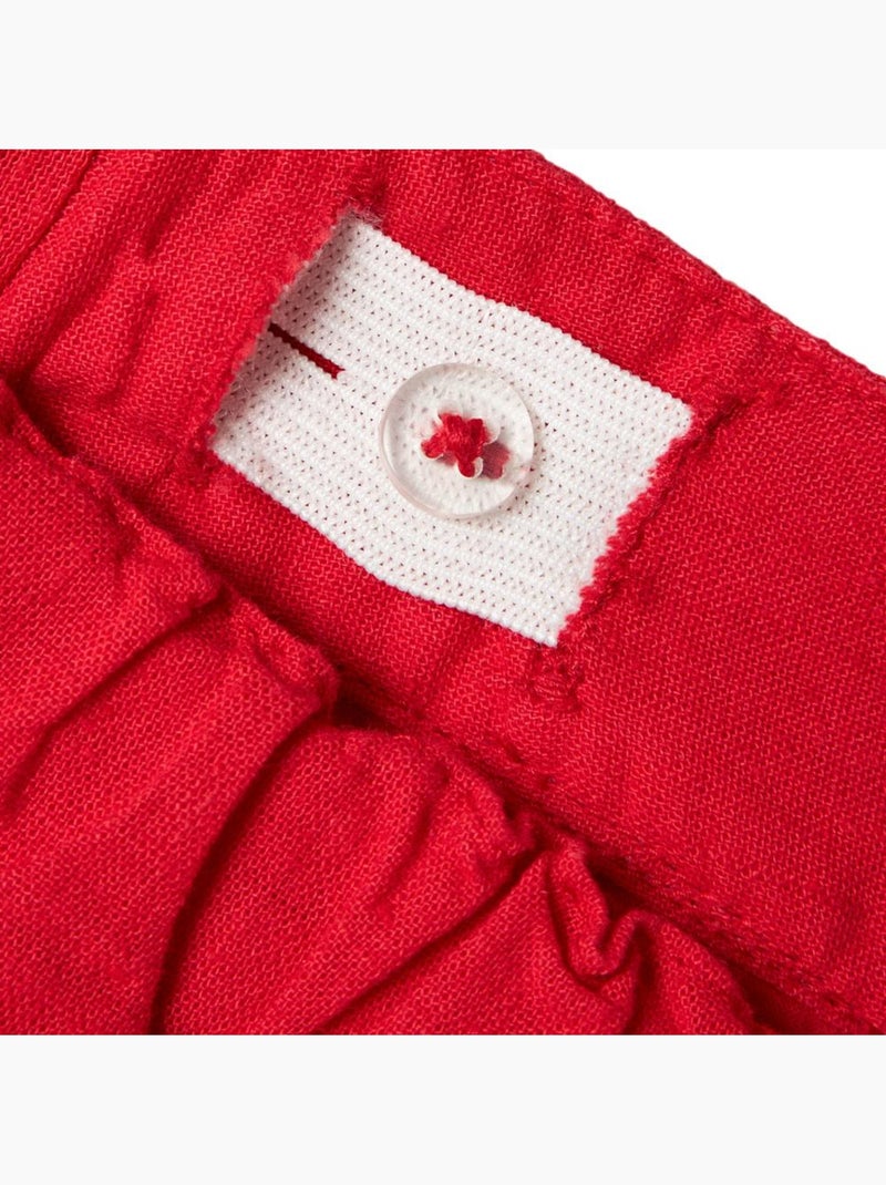 Short de lino para niña name it Rojo - Kiabi