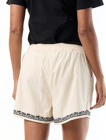Short de maternidad bordado
