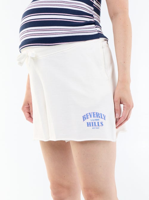 Short de maternidad de felpa francesa - Kiabi