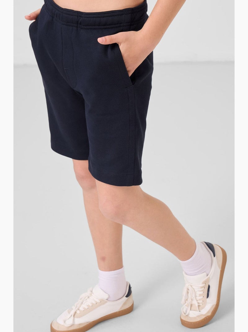Short de mezcla de algodón tommy Azul marino - Kiabi