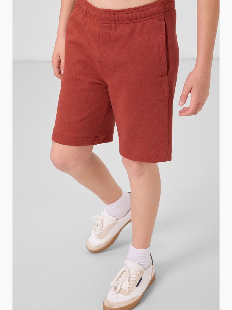 Short de mezcla de algodón tommy Terracota - Kiabi